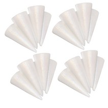 GHSHOP 20 조각 DIY 크리스마스 트리 스티로폼 거품 재료 어린이 공예 150mm, 화이트