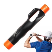 야외 정렬 골프 스윙 트레이너 그립 훈련 보조 자세 교정 액세서리, [01] Orange