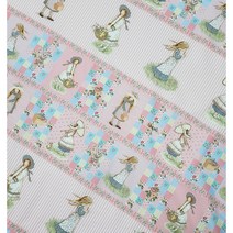 홀리하비 봄날의 부케(핑크) 1패널 85cm 빈티지 퀼트원단, 3패널 이상 (수만큼 수량입력)