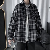 JED601817검정 남자 카라 긴발 셔츠 남방 봄 가을 티셔츠 코디