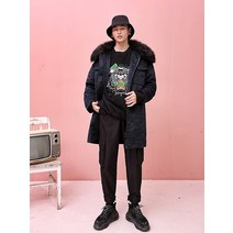 남자 역시즌 밀리터리 롱패딩 C0077