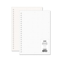 이글바인더 A5 20공 유선 모눈 방안 노트 100g 50매 리필 속지 용지, 백색