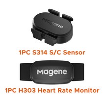MAGENE-S3+ 스피드 카덴스 센서 ANT+블루투스 스피드미터 듀얼센서, S314 and H303 Sensor, S314 and H303 Sensor