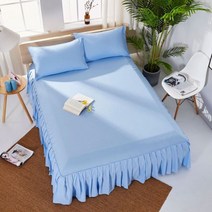 유럽 컬러 침대보 Bedskirt 침대 시트 결합 커버 슈퍼 소프트 Colchas 퀸 킹 사이즈 Corchas 파라 라 카마, 90X200X40CM, CQ001-14