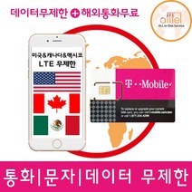 [미국] 티모바일, 미국 31일_4G LTE무제한+현지통화무제한, 1개