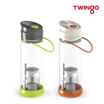 트윙고 티메이커 오토 원터치 물병 500ml, 상세설명 참조, 비비드 오렌지