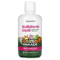 애니멀퍼레이드 멀티비타민 리퀴드 열대 베리 887.1ml 30 fl oz, 1개