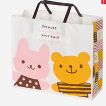 토끼 곰돌이 귀여운 대형쇼핑백 종이가방 3개
