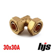 HJS 엑셀 양엘보 30x30A (XL 30mm 엘보), 1개