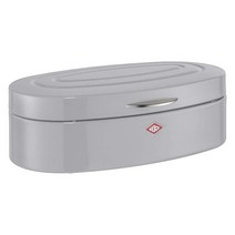 Wesco 빵 상자 엘리 스틸 빵 상자 쿨 그레이 41.5 x 14.0 x 26.0 cm, Cool Grey