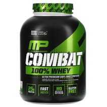 MusclePharm Combat 100% 웨이 프로틴 쿠키 앤 크림 2269g (5lbs) 2팩