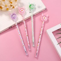 스팽클 데이지꽃 펜 사무용품 문구 볼펜, 데이지펜(랜덤발송)