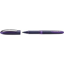 독일 Schneider 슈나이더 원 비즈니스 필기구 수성 볼펜 울트라 스무스 팁 0.6mm 필기도구 펜 문구 사무용품 고급 수성펜, 5x 보라색