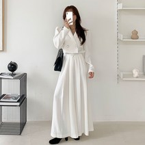 떳다그녀 펠로우 벨트 퍼프 점프수트