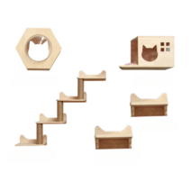 고양이 구름다리 캣워크 놀이터 캣스텝 고양이 선반, 패키지 D