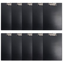 유아온 깔끔한 고급형 검정색 A4 클립보드 10개입