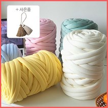벨벳 자이언트얀 1.1kg 핸드니트 핑거니팅 루피 망고실 씬 자이언트얀실 빅얀 손뜨개질 가방 방석 만들기, 04.벨벳_피스타치오