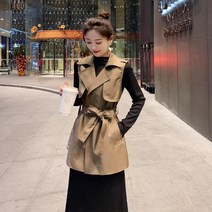 기온별 옷차림 트렌치 베스트 이너 티쳐츠 세트