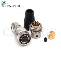 Hirose 커넥터 6 핀 플러그 및 소켓 HR10A-7P-6P/S 카메라 전원 녹화 장비, 06 Socket and Plug