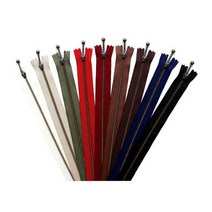퀼트패키지 YKK 청동지퍼 방망이형 25cm 색상 10개, 빨강