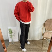 남녀공용 오버핏 맨투맨 고급합포원단 남자 여자 무지 비비드 7 Color