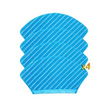 Aihontai Midea M7 i10 M71CN 스마트 가전 액세서리 예비 부품 Hepa 필터 걸레 사이드 브러시 키트 청소 로봇 진공 청소기, 2  Mop Cloth