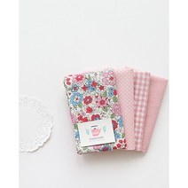 원단패키지 타샤패치(핑크)4종 1/8마 66663, 1/4마(45cmX55cm)4장