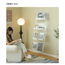 신문가판대 거치대 진열대 매거진랙 잡지꽂이 홍보물, 가판대투명 화이트