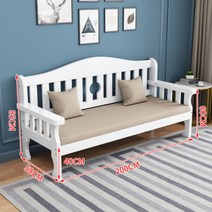 원목 라운드 벤치 대기 의자 카페 스튜디오 인테리어, XXL 200X58X85 화이트