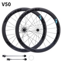 로드자전거휠 탄소 섬유 자전거 휠셋 수지 브레이크 엣지 림 경량 사이클링 허브 휠 700C 후프 50mm 18