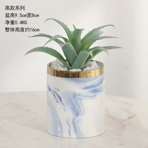 선인장 조화 화분 사무실 책상 거실 침실 테이블 인테리어 실크플라워 미니 화분, 키 큰 화분 C