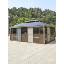 조립식 정자 야외 바베큐장 단열 테라스 하우스 정원 파고라 원두막 G 15, 없음
