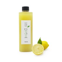 담아요 수제 레몬즙 레몬액 500ml 수제 착즙 레몬청 레몬원액, 플라스틱병, 1개