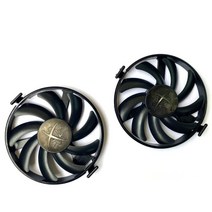 그래픽카드 팬 수리 부품 fdc10u12s9 c 쿨러 xfx amd radeon rx 470 480 580 rx580 rx480 rx470 에디션 rx 480p85eaj7 카드, 2개