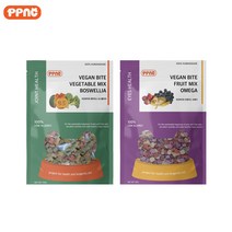 피피엔씨 비건 바이트 간식 야채1EA+과일1EA 2개입, (야채+과일)*1EA