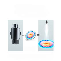 옥외 로고 프로젝션 라이트 HD led 방수 도어 그라운드 패턴 스토어 바닥광고, E 25와트방수불가(회전/고정-리모컨없음)