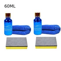 셀룰라이트 마사지기 30ml 60ml 9H 자동차 나노 세라믹 코팅 세트 액체 연마제 자동 스크래치 방지 리무버 유리 수리 광택제, 2 set with box