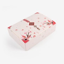 추석송편포장 떡상자 복주머니상자 송편포장용기 선물상자, 2개, 매화한과 떡상자(소)