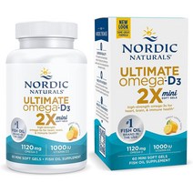 노르딕네추럴스 얼티메이트 오메가D3 1120mg 60소프트젤, 60정