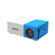 미니 빔프로젝터 캠핑 YG300 Pro LED 미니 프로젝터 1080P HDMI 호환 USB 오디오 휴대용 홈 미디어 비디오, 03 blue white_02 미국 플러그