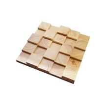 목모보드 300mm x 300mm 원목스타일 목모보드, B타입 (30CM x 30CM)