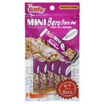 [더캣츠] 미니 베로베로 5ps 1봉 5종선택 참치/연어/새우/가리비/닭고기, 연어