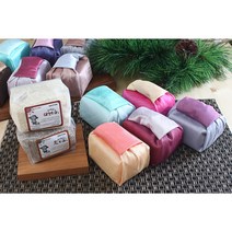 [고서임의 천일염 / 함초소금 300g] 둥근매듭 보자기포장 답례품, 04. 천일염 300g (둥근매듭/꽃분홍금비)