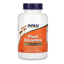 나우푸드 플랜트 효소 단백질분해효소 Amylase 아밀레이스 Bromelain 브로멜라인 silicon dioxide 이산화규소 Plant Enzymes 240 식물성 캡슐