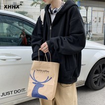 스노우 보드 톨티 후드 스웨터 남성 봄 가을 오버핏 대형 브랜드 아메리칸 스타일 플러스 벨벳 두꺼운 겨울 가디건 재킷
