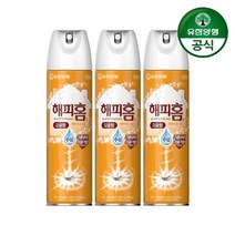 유한양행 해피홈 에어로솔 수성 감귤향(500ml) 3개, 없음