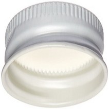 HomeBrewStuff White Metal Growler Caps 38mm Fits Most 1/2 and 1 Gallon Jugs (Pack of 12), 1