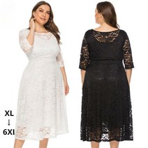 ~8XL 빅사이즈 레이스 엄마 돌잔치 드레스 상견례 이브닝 결혼식2부 브라이덜샤워 원피스