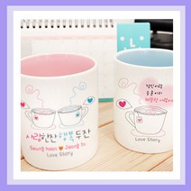 밤이봄이 주문제작머그컵(무료인쇄) 어린이날선물 어버이날선물 스승의날선물 생일선물, 1개, T30_사랑한잔(핑크머그)