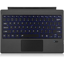 Microsoft Surface Pro7 용 Bluetooth 키보드 6 5 4 3 Go 2 무선 백라이트 터치 패드 키보드 태블릿 PC 노트북 게임용 키보드, Backlight, Backlight